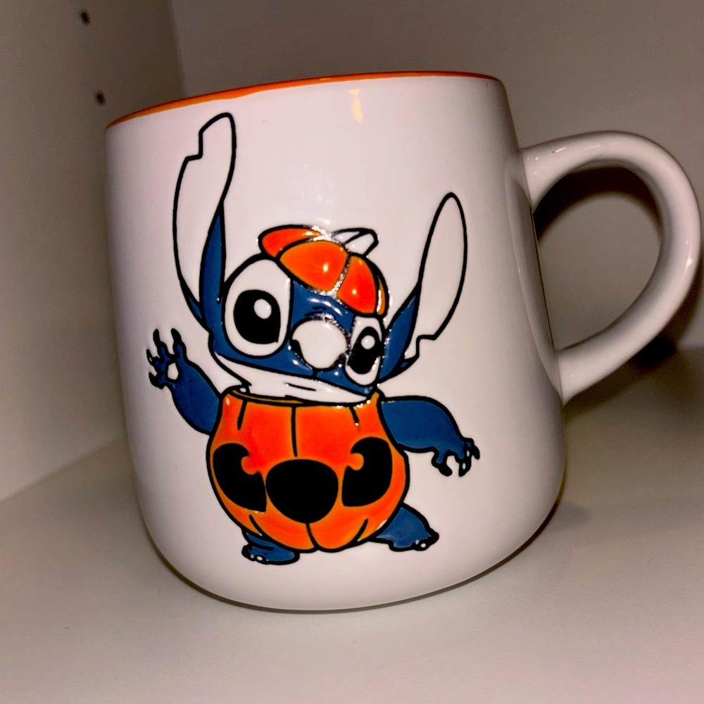 Stitch Pumpkin coffee mug